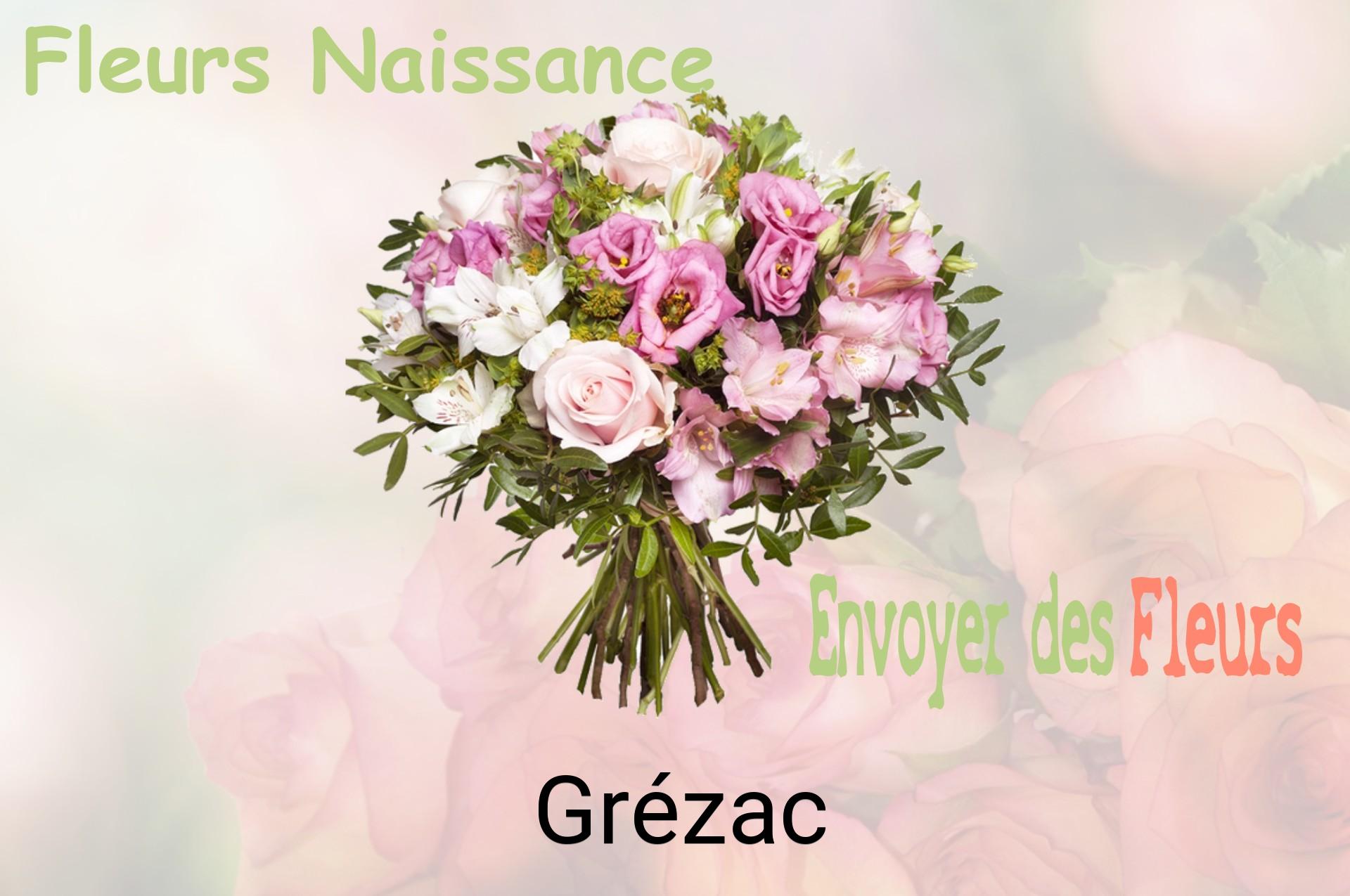 Bouquet de fleurs de naissance livré à Grézac